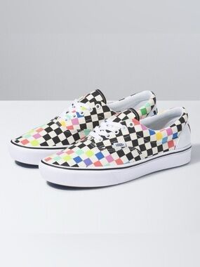 Vans Era ComfyCush MoMA Checkerboard Multicolor Sneakers Men 8 Women 9.5